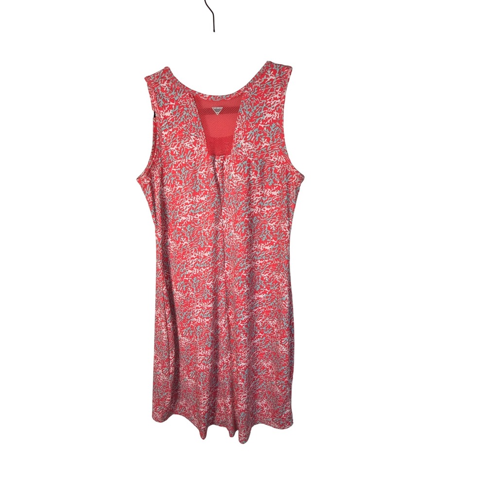 Columbia Sz M Coastal Sporty Dress Coral Athleisure Resort Fishingcore Summer - Picture 10 of 13